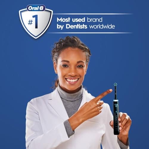 Oral-B Genius X Limited Rechargeable Electric Toothbrush with 1 Replacement Brush Head, Travel Case, Midnight Black 6
