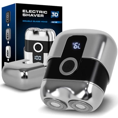 Electric Shaver for Men, 2026 New Painless Portable Dual Head Pocket Travel Electric Shavers, Waterproof Wet Dry Cordless Electric Razor