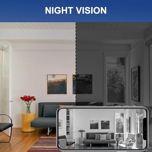 senri 3 Pack Mini Security Camera, 1080P HD WiFi Home Indoor Outdoor Camera for Baby/Pet/Nanny, IP Camera Remote Viewing for Security with iOS,Android Phone APP(Video Only) 5