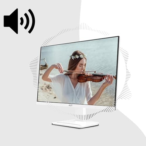 msi Pro MP273AW, 27" Monitor, 1920 x 1080 (FHD), IPS, 100Hz, TUV Certified Eyesight Protection, 4ms, Displayport, HDMI, Tilt, White 7