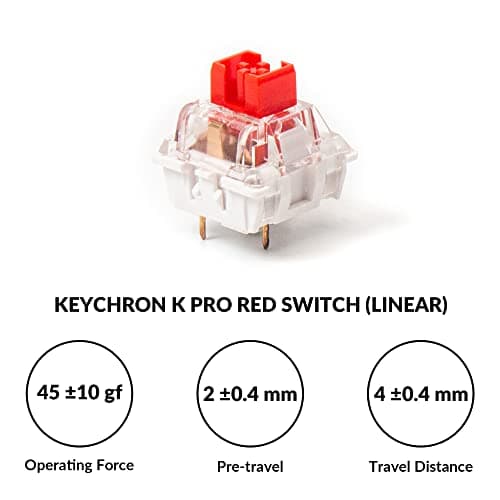 Keychron V6 Wired Custom Mechanical Keyboard Knob Version, Full-Size QMK/VIA Programmable Macro with Hot-swappable Keychron K Pro Red Switch Compatible with Mac Windows Linux Black (Non-Transparent) 7