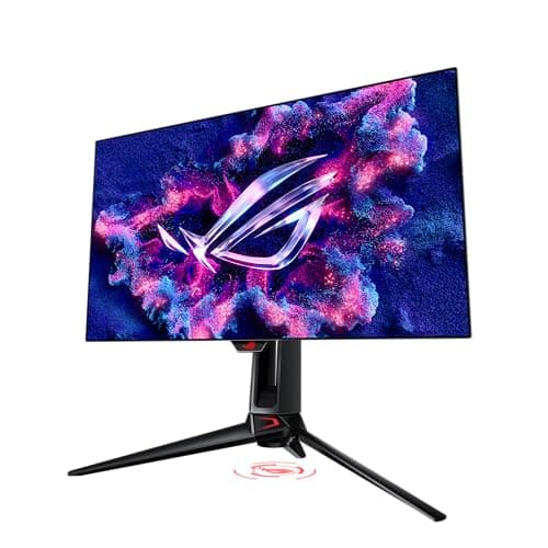ASUS ROG Swift OLED 27” 1440P Gaming Monitor (PG27AQDP) - WOLED, QHD, 480Hz, 0.03ms, G-SYNC Compatible, Custom Heatsink, AI Assistant, DisplayHDR400 True Black, 99% DCI-P3, True 10-bit, DisplayWidget 10