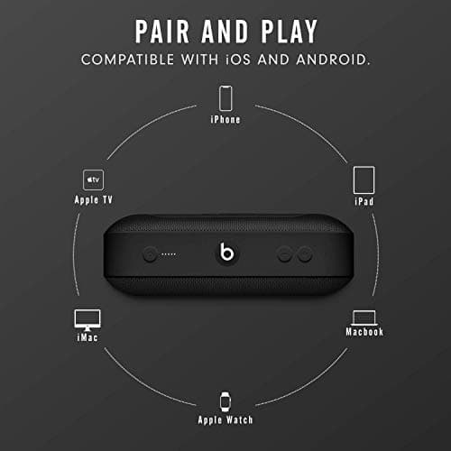 Beats Pill Plus Portable Wireless Speaker - Stereo Bluetooth, 12 Hours of Listening Time, Microphone for Phone Calls - Black 4
