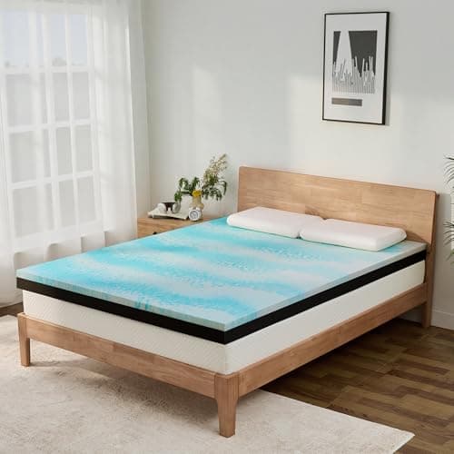 Erdoru Extra Firm Mattress Topper King Size 3 Inch, Pain Relieving Foam Bed Topper for Extra Support, Gel Memory Foam&High-Density Foam Mattress Pad, CertiPUR-US Certified