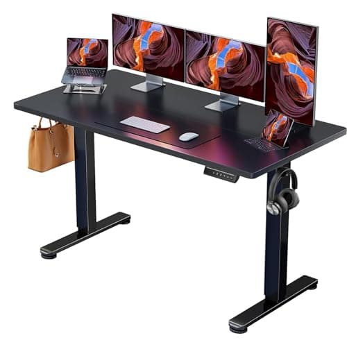 ErGear Height Adjustable Electric Standing Desk, 71 x 30 Inches Sit Stand up Desk, Memory Computer Home Office Desk, Black