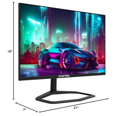Sceptre New 25-inch 1ms Gaming LED Monitor HDMI DP (DisplayPort) up to 240Hz Build-in Speakers, Machine Black 2025 (E255B Series) 9