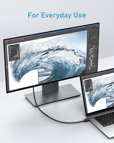 Anker HDMI Cable 8K@60Hz, Ultra HD 4K@120Hz HDMI Cord,48 Gbps Certified Ultra High-Speed,Compatible with PlayStation 5,Xbox,Samsung TVs,and More (6FT) 5