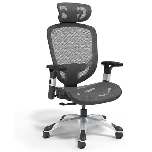 STAPLES Hyken Ergonomic Task Chair, Mesh, Ergonomic, Lumbar Support, Swivel, Black