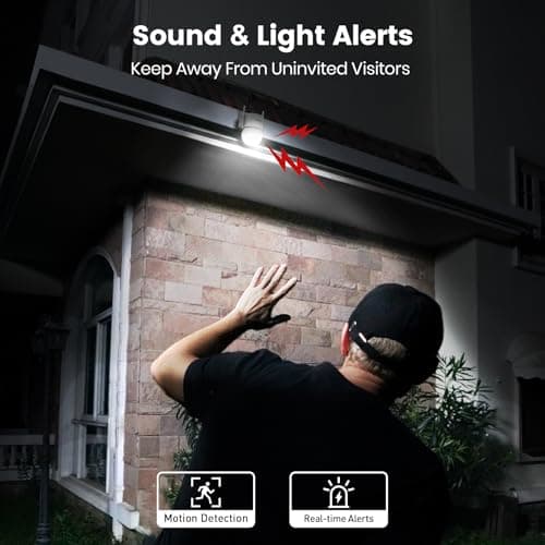 aosu 3K Wired Security Camera Outdoor - Smart 24/7 Recording WiFi Camera for Home Security w/Sound Light Alerts, 360° View, Auto-Tracking, Camara de Seguridad para Casa 6