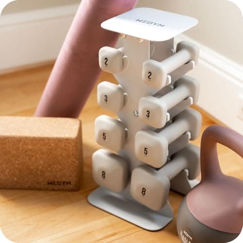 WeGym Dumbbell Racks, Space Saving Solution, Sturdy Cast Iron, Home Workout Storage, Heavy Weights Bearing, Home Strength Training 5