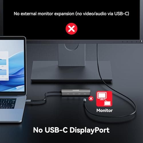 VANGREE USB C Hub, 3 USB 3.2 Gen 2 Ports with 10Gbps, 4K@60Hz HDMI, 100W Power Delivery, 3 USB-A 3.0 Ports, USB C Splitter Multiport Adapter Extender for MacBook Pro/Air, iPad Pro, Mac mini and More 8