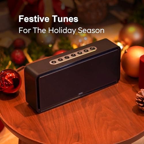 DOSS SoundBox XL Bluetooth Speaker with Subwoofer, 32W Loud Sound, Booming Bass, Dual DSP Technologies, 10H Playtime, TWS, 2.1 Audio Channel, Ideal Christmas & White Elephant Gift for Men, Women-Black 7