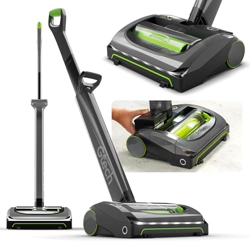 Gtech AirRAM MK2 Cordless Vacuum Cleaner with Powered Brush Head - Perfect for Carpet and Hardwood Floors - Rechargeable 22v Li-ion Battery - Lightweight (7 lbs.)