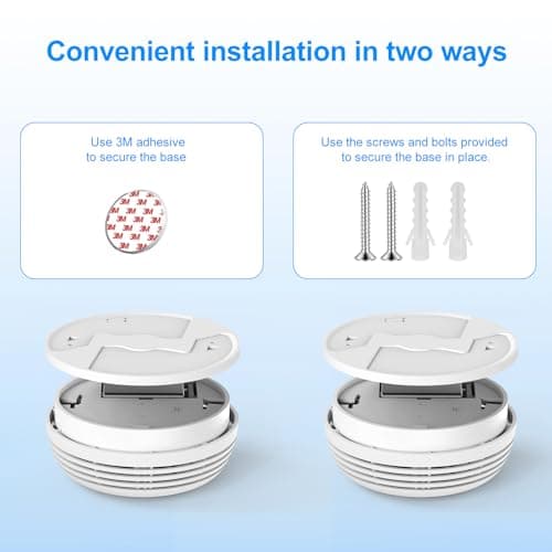 2 Pack Smoke Detector, Photoelectric Sensor Battery-powered Fire Smoke Alarm, LED warning light 85 dB alarm sound, low battery warning, mute and test buttons, suitable for living rooms, bedrooms, etc. 8