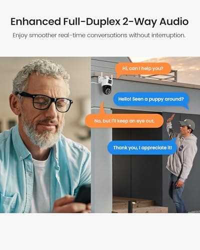 ZOSI C298 4MP Dual-Lens(2MP+2MP) Wired WiFi PT Plug-in Security Camera Outdoor, 360 View Pan/Tilt Camera, Human/Vehicle Detect, Color Night Vision, Spotlight Siren,Two-Way Talk, Memory Card Storage 7