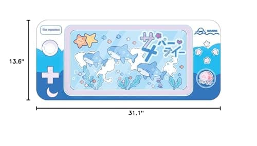 GeekShare Cute Shark Party Mouse Pad - Large Non-Slip Rubber Base Desk Mat for Keyboard and Mouse, Perfect for Gaming, Writing, or Home Office Work 8