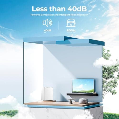 Electactic Upright Freezer Countertop 2.1 Cu.ft Freezer Upright Compact Upright Freezer with Reversible Single Door,Removable Shelves Free Standing White 6