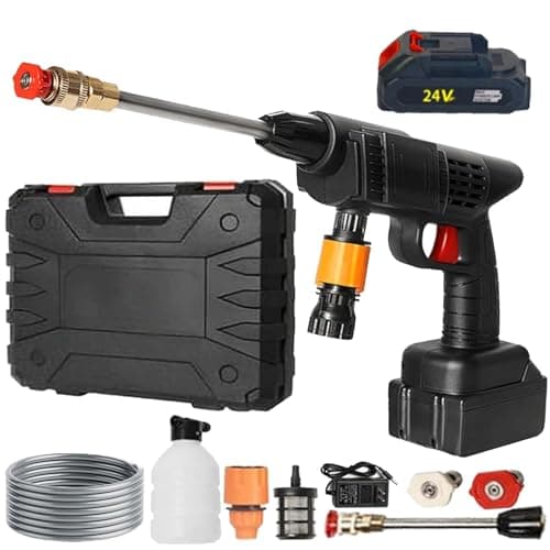 Pressure Washer, Power Washer, with 16ft Detachable Hose, for Car, Garden (24V with Box)