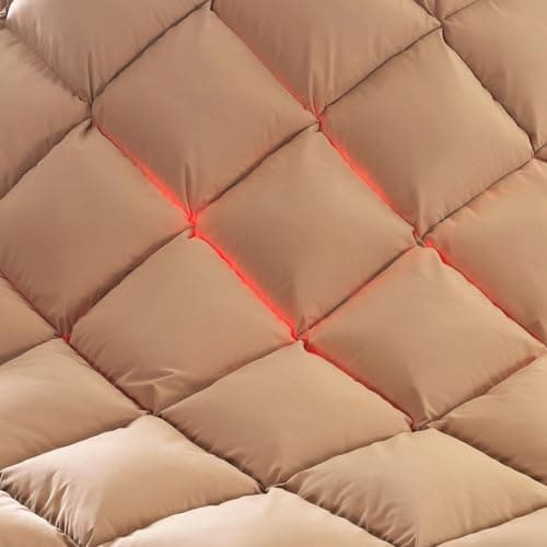 Puffy White Feather Comforter Full/Queen Size with Feathers Down Fiber Filled, All Season Feather Duvet Insert, 100% Cotton Luxury Hotel Collection, 8 Corner Loops 6