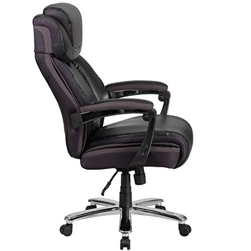 Flash Furniture Hercules Series High-Back Swivel LeatherSoft Office Chair, Ergonomic Executive Chair with Headrest and Adjustable Height, Black 11