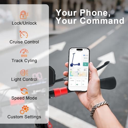 Electric Scooter for Adults with Seat, 600W Motor, 28MPH, 18 Miles Long Range, 10" Pneumatic Off-Road Tires, Dual Suspension, Folding Commuter E Scooter 6