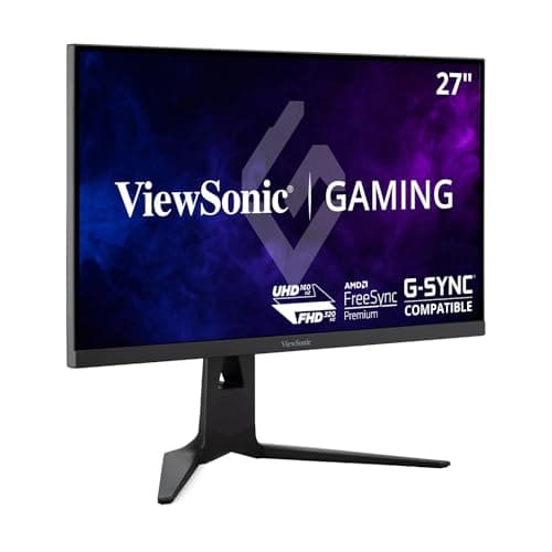 ViewSonic XG275D-4K 27 Inch 4K UHD Gaming Monitor with Switchable Refresh Rate Up to 320Hz, 0.5ms Response Time, AMD FreeSync Premium, Advanced Ergonomics, HDMI, DisplayPort, and 65W USB-C