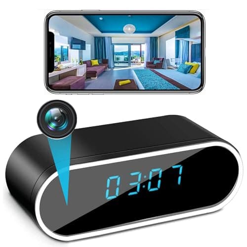 Gellisleft WiFi Hidden Camera HD 1080P Spy Camera with Night Vision Motion Detection Small Surveillance Security Cams with Video Indoor/Home/Office
