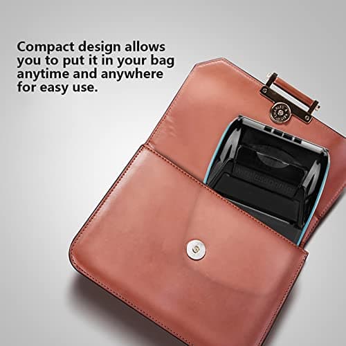 Portable Thermal Receipt Printer, 58mm Bill Printer for Labels, Receipts, Barcodes, Tags, and Wrist Bands, Bluetooth 4.0, Compatible with Android, iOS & Windows(Blue) 6