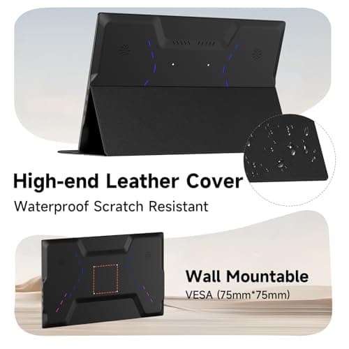 AYY 17.3" Portable Monitor 240Hz, 1080P FHD Laptop Gaming Monitor, 100% sRGB Eye Care IPS HDR Screen, USB-C HDMI Travel Monitor for PC Mac Phone Xbox PS5 Switch Laptop, w/Smart Cover & Speakers 7