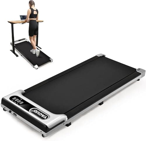 YAGUD Walking Pad, Under Desk Treadmill for Home Office, 2 in 1 Portable Walking Treadmill with Remote Control, Walking Jogging Machine in LED Display