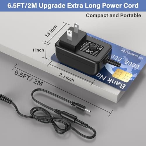 Massage Gun Charger Replacement Fit for VYBE Pro Handheld Percussion Massager Gun 24V, Power Cord AC Adapter for Vybe Pro for LifePro for Sonic LX Percussion Deep Tissue Muscle Electric Massage Gun 7