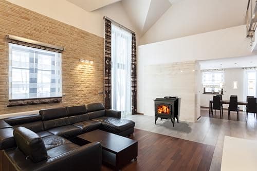 Pleasant Hearth 1,200 Sq. Ft. Small Wood Burning Stove with legs 6