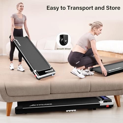 ACTFLAME Walking Pad with Incline, Portable Treadmill for Home, 4 in 1 Walking Pad Incline with Remote Control 265LB Capacity, 2.5HP Compact Treadmill with LED Display for Walking and Running 8