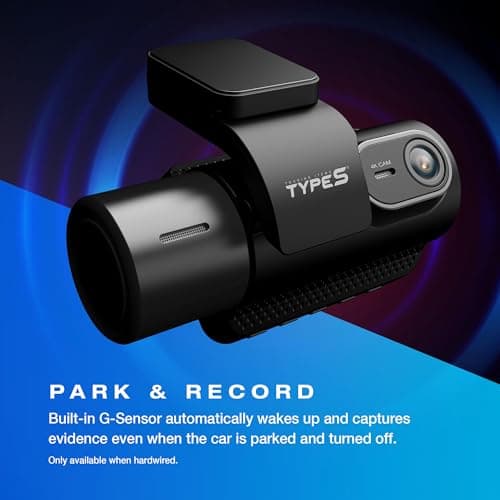 Type S T401 4K Dual View Dash Cam with AI Driver Assistance and in-Car Surveillance Camera, AI-Powered Lane, Car, Pedestrian Recognition 8