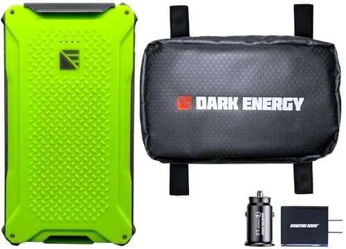 ‎Dark Energy Poseidon Pro Indestructible Power Bank | Fast Charging, Waterproof Charger for Outdoor Adventures | with Dark Energy Molle Pouch and Signature Series Adapter Kit | Charge Anywhere