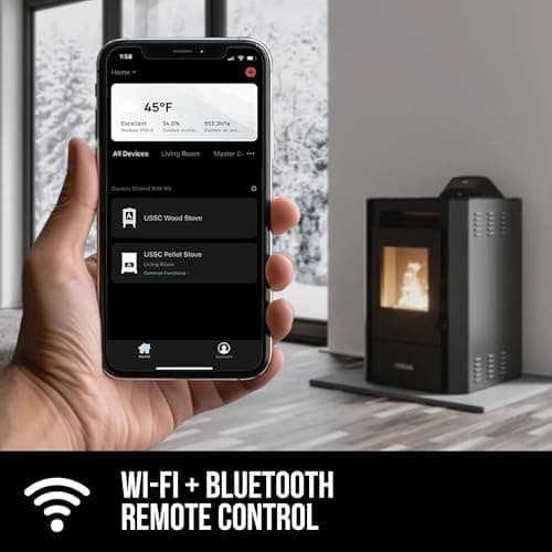 Vogelzang WiFi Pellet Stove, 1,800 Sq. Ft., 40lb Hopper 6