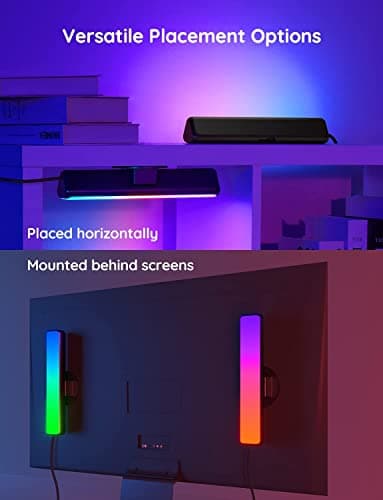 Govee Smart LED Light Bars, Work with Alexa and Google Assistant, RGBICWW WiFi TV Backlights with Scene and Music Modes for Gaming, Pictures, PC, Room Decoration 6