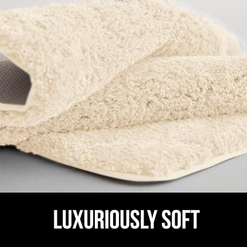 GORILLA GRIP Bathroom Rugs, Ultra Soft Absorbent Mat, Thick Plush Bath Rug, Machine Washable, Microfiber Quick Dry, Mats for Shower, Bathtub and Floor, Home Decor Accessories, 24x17, Ivory 7