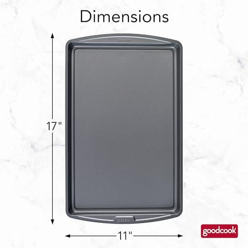 GoodCook Everyday Nonstick Steel Baking Sheet, 17 x 11-Inch, Gray 6