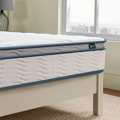 ZINUS 8 Inch Spring Sensation Hybrid Mattress [New Version], Medium Firm Feel, Fiberglass Free, Youth and Guest Bedroom, Mattress in A Box, Twin 8