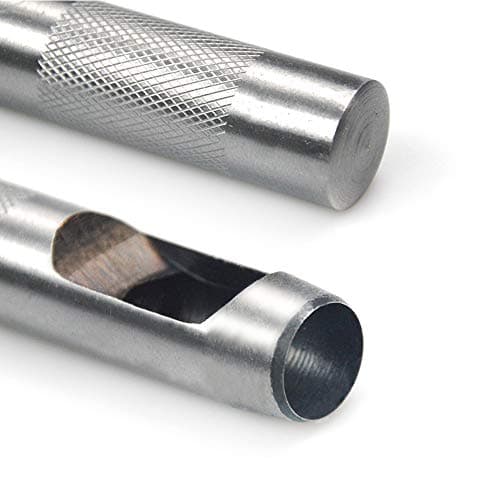 OWDEN 6 Pieces Hollow Hole Punch Set (1/8" - 5/16"),Leather Punch Tools, with A Free Cutting MAT 6