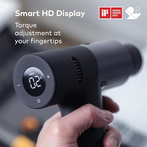 HOTO Cordless Brushless Drill 12V, LED Display Screen, 30 Precision Gears, 2 Working Modes, 2000mAh Battery, 266 In-lbs (30N·m) Torque, 3/8 Inch Keyless Chuck, 1400RPM, 10 x Bits, 8 x Drill Bits 5