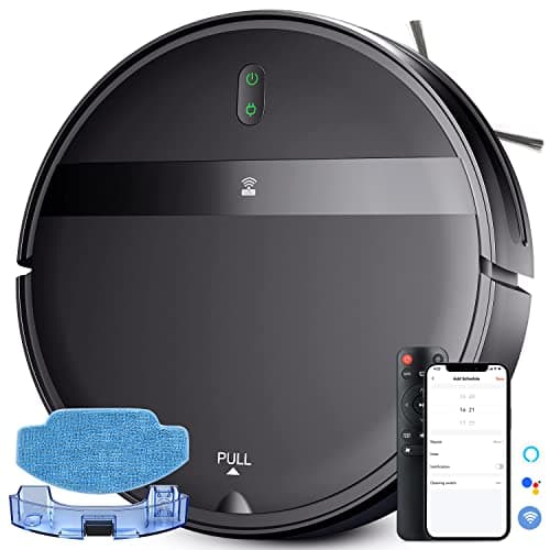Kilgone Robot Vacuum and Mop Combo with Smart 3D Avoidance | Hands-Free Cleaning on Hard Floors & Carpets | Powerful Suction & Tangle-Free for Pet Hair | App/Wi-Fi/Alexa Control, Self-Charging