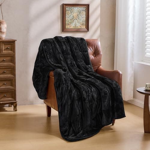 Super Fuzzy Soft Sherpa Fleece Weighted Blanket, 15 lbs Dual Sided Fluffy Heavy Weighted Blankets for Adults - No Bunching with Double Layers of Soft Inner Lining (60"x 80", 15 Pounds) 7