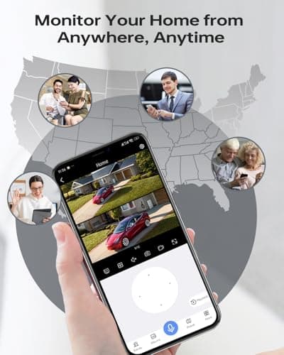 Wkkengd Dual Lens Security Camera Security Camera System Wireless, Cameras Compatible with The System 5