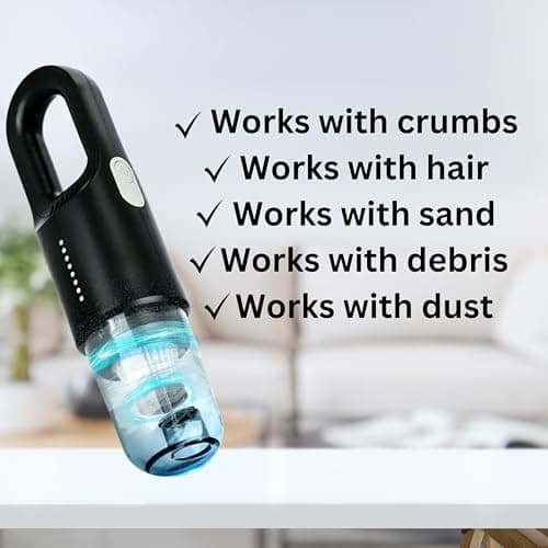 GajetNest Corded Handheld Car Vacuum Cleaner 12000PA HEPA Filter Powerful Suction, Quiet Portable Design, Strong Motor Long Cord No Charging Needed 7