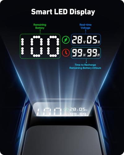 Jescuok Laptop Power Bank, 140W 27000mAh (99.9Wh) Portable Laptop Charger, PD 3.1 USB C in&Out Fast Charger External Battery Pack for iPhone 17 16 15 Pro Samsung MacBook Dell XPS iPad Steam Deck etc 6