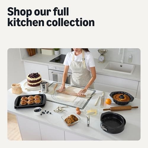 Amazon Basics Carbon Steel Bread Box with Acacia Wood Lid, Lid Doubles as Cutting Board, 11.9 x 7.1 x 5.2 in 6