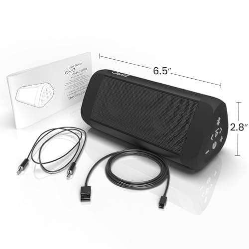 OontZ Angle 3 Ultra - Portable Bluetooth Speaker, 14 Watts, Bigger Bass, Hi-Quality Sound, 100 Ft Wireless Range, Play Two Speakers Together, IPX7 Waterproof, Home, Outdoor, Great Gift (Black) 8