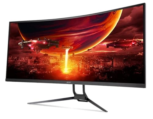 acer Nitro 34 Inch UWQHD 3440 x 1440 1000R Curved PC Gaming Monitor | AMD FreeSync Premium | Up to 180Hz Refresh | Up to 0.5ms | AdobeRGB 90%| Delta E<2 | 1 DP 1.2 & Two HDMI 2.0| EDA343CUR V3bmiippx 9